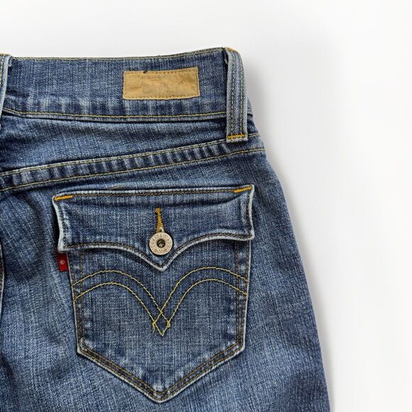 Levi’s 542 Tilted Flare Barrel Jeans Women’s Size 8 Medium Wash Denim 26” Inseam - Picture 5 of 13